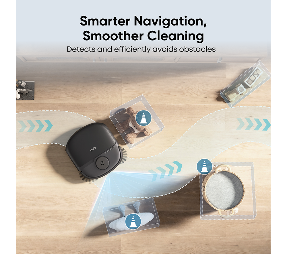 EUFY Omni C28 Pro Robot Vacuum & Mop with All-in-One Station & Accessory Kit - Black image number 8 of 10