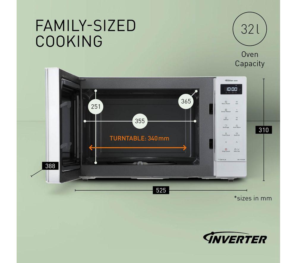 PANASONIC NN-ST64QWBPQ Solo Microwave - White image number 10 of 10