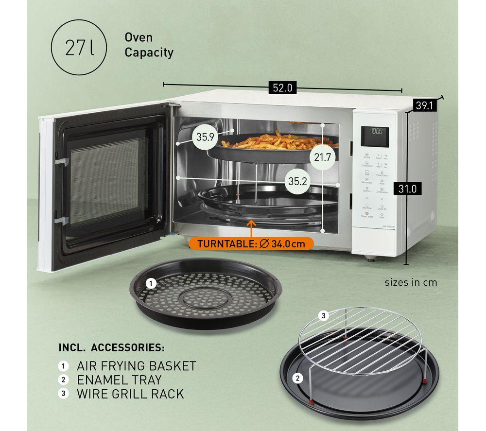 PANASONIC 4-in-1 Air Fryer NN-CT55RWBPQ Combination Microwave - White image number 6 of 8