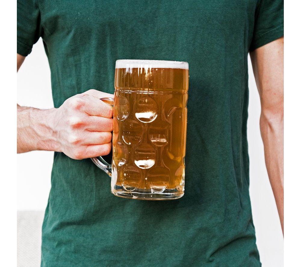 RED5 Giant Beer Stein Glass - 1 Litre image number 3 of 5
