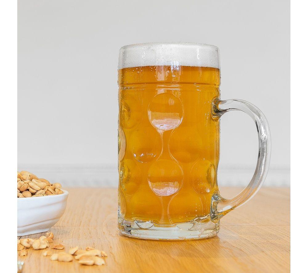 RED5 Giant Beer Stein Glass - 1 Litre image number 4 of 5