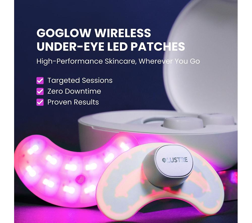 LUSTRE GoGlow LED Under Eye Patches - White image number 2 of 9