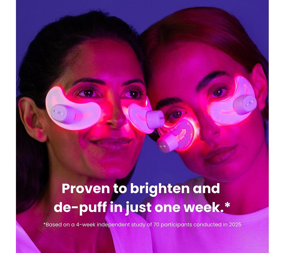 LUSTRE GoGlow LED Under Eye Patches - White image number 3 of 9