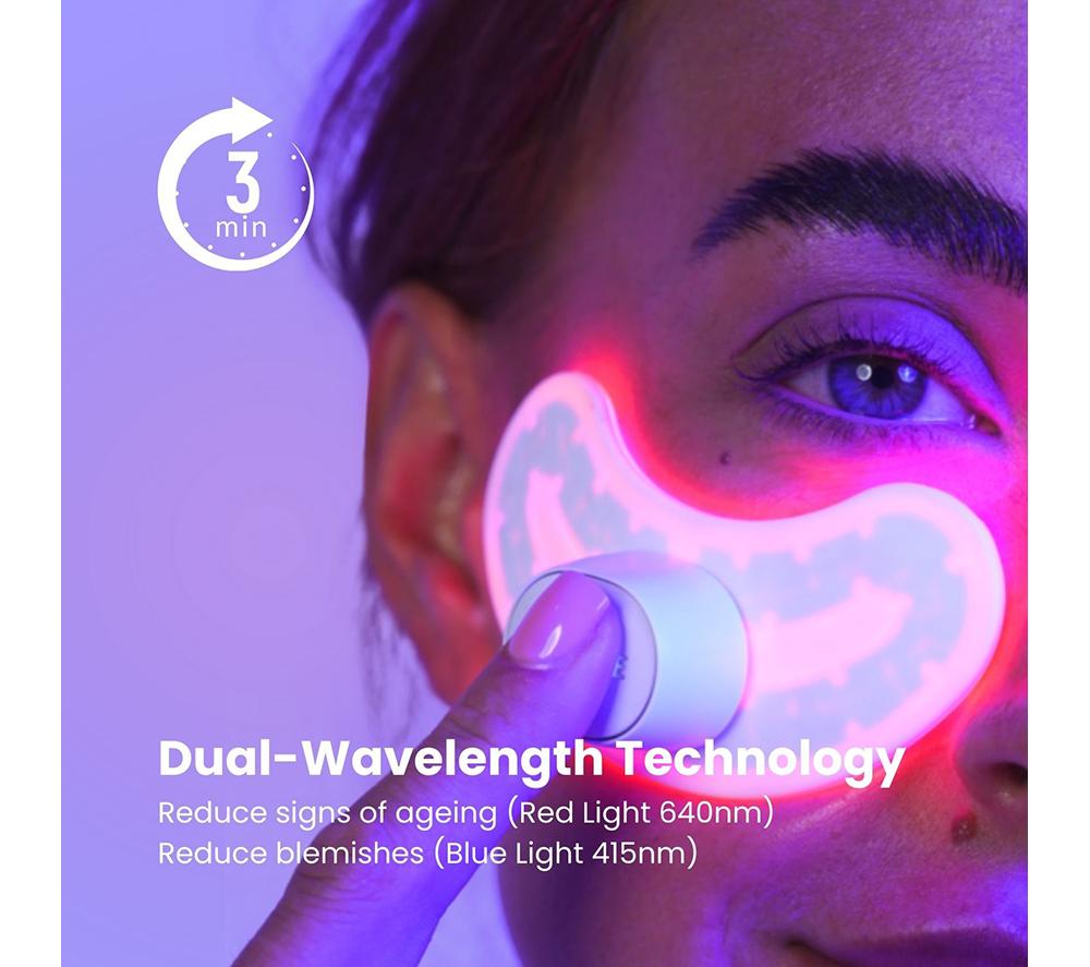 LUSTRE GoGlow LED Under Eye Patches - White image number 5 of 9