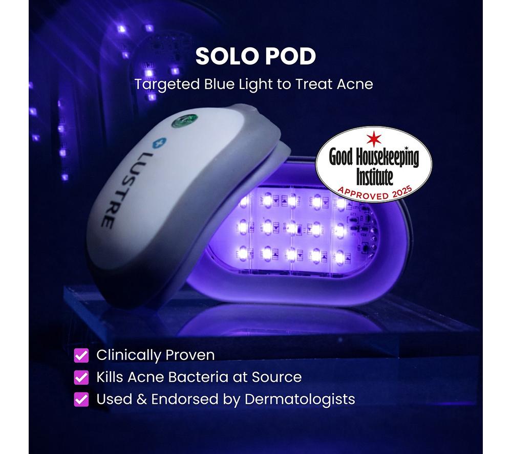 LUSTRE Solo LED Acne Pod - White & Grey image number 2 of 8