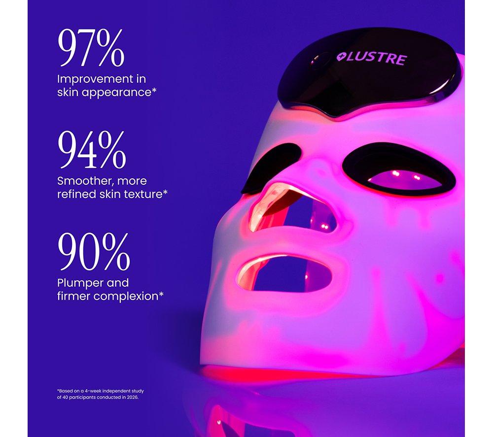 LUSTRE Renew Pro LED Face Mask - White image number 5 of 10