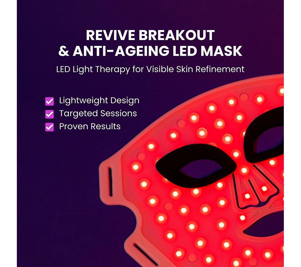 LUSTRE Revive LED Face Mask - White image number 2 of 8