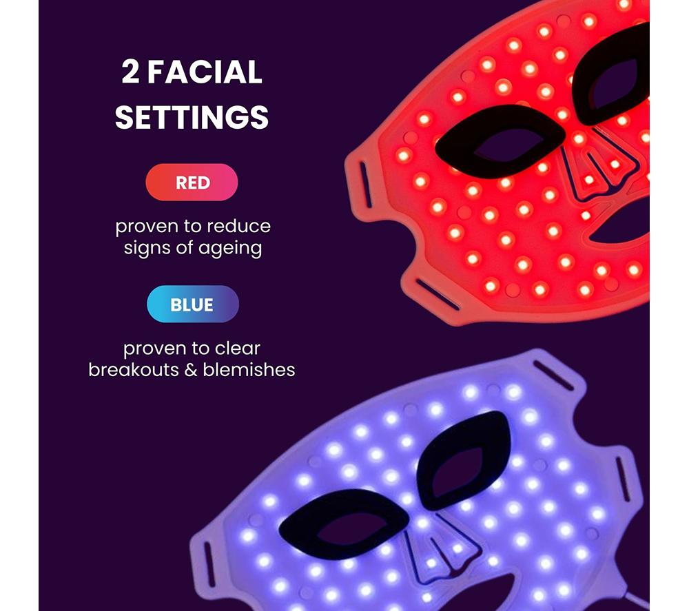 LUSTRE Revive LED Face Mask - White image number 5 of 8