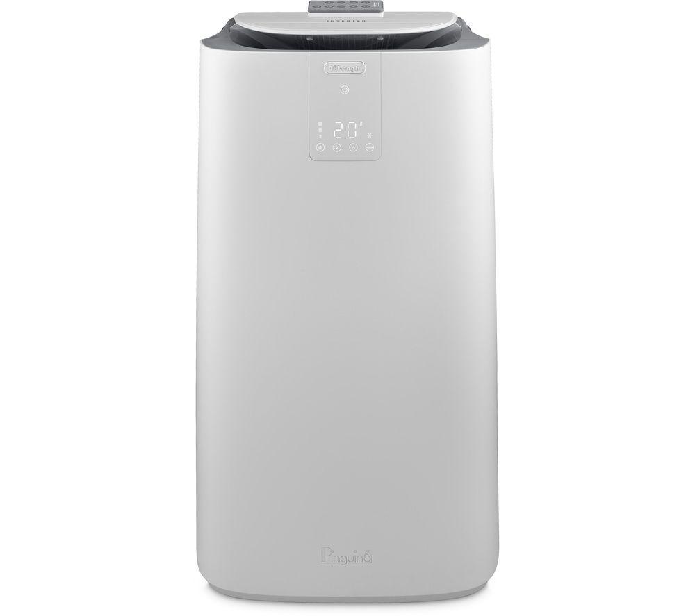 DELONGHI Pinguino AP130i GentleJet 13000 BTU Portable Air Conditioner, Fan & Dehumidifier - White