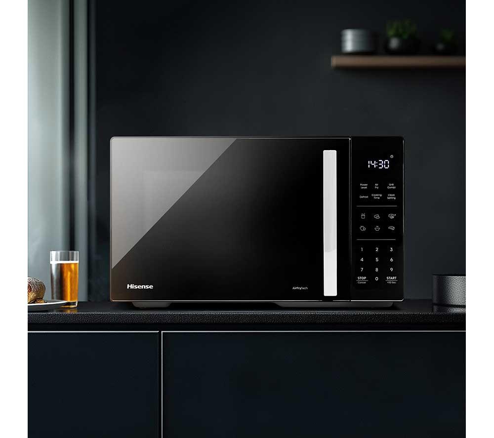 HISENSE H23MOBS5HCUK 4-in-1 Compact Air Fryer Microwave with Grill - Black image number 13 of 22