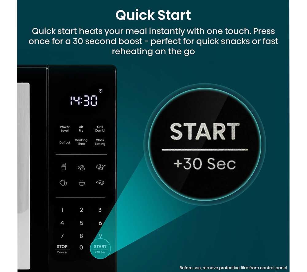 HISENSE H23MOBS5HCUK 4-in-1 Compact Air Fryer Microwave with Grill - Black image number 15 of 22