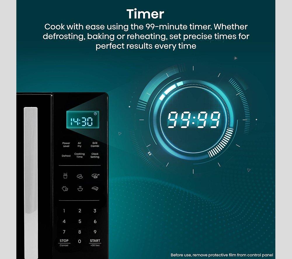 HISENSE H23MOBS5HCUK 4-in-1 Compact Air Fryer Microwave with Grill - Black image number 19 of 22