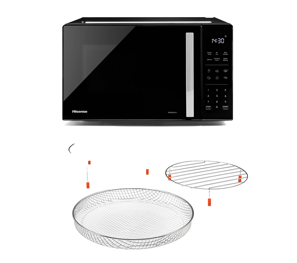 HISENSE H23MOBS5HCUK 4-in-1 Compact Air Fryer Microwave with Grill - Black image number 21 of 22