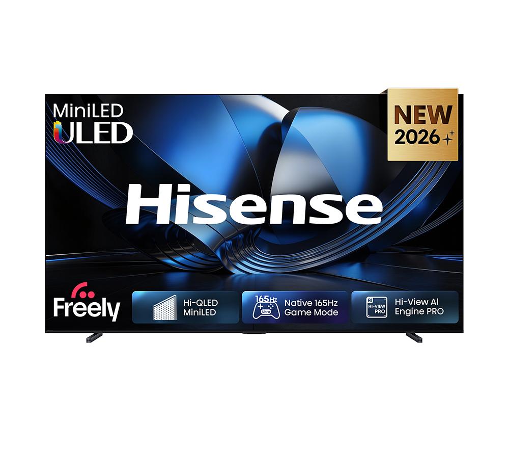 Hisense U7s 100" Mini Led 4K 144Hz Smart Ai Tv With Freely - 100U7stuk, Black,Silver/Grey