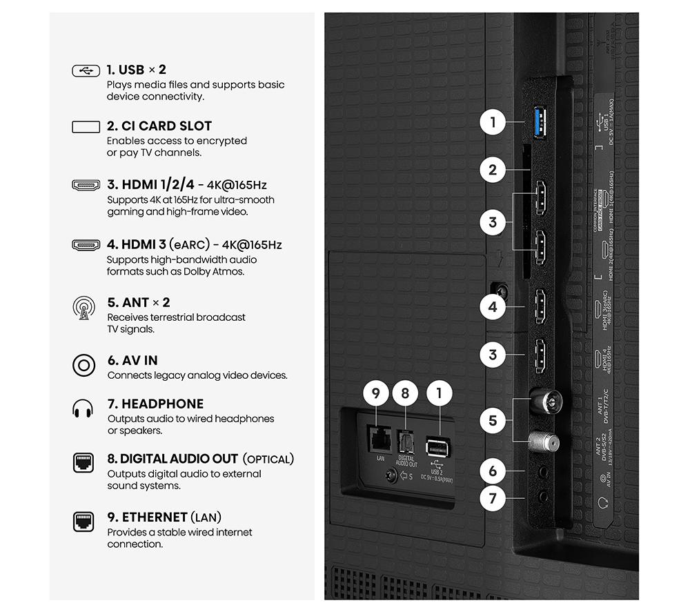 HISENSE U7S 100" Mini LED 4K 144Hz Smart AI TV with Freely - 100U7STUK image number 13 of 15