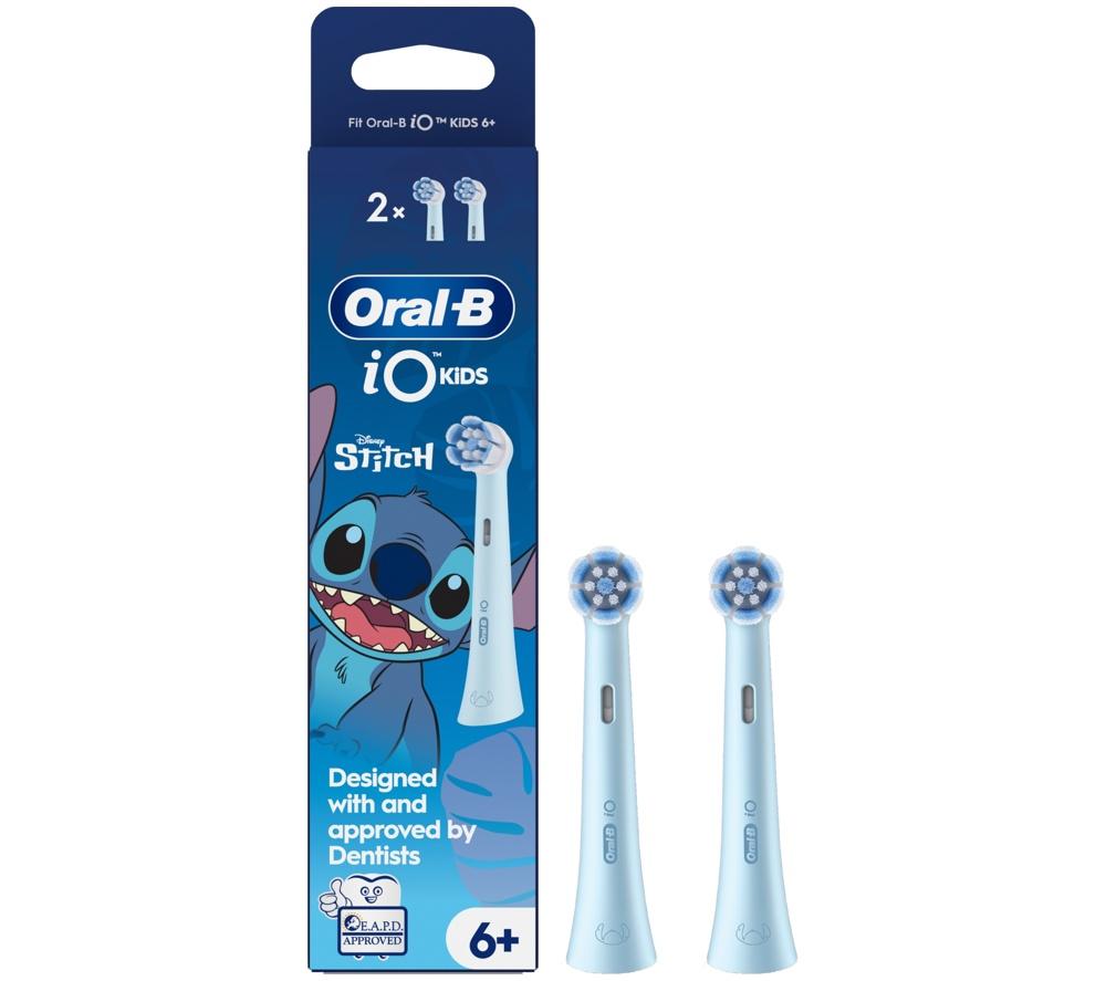 ORAL-B iO Kids Disney Stitch Replacement Toothbrush Head &ndash; Pack of 2 image number 2 of 7