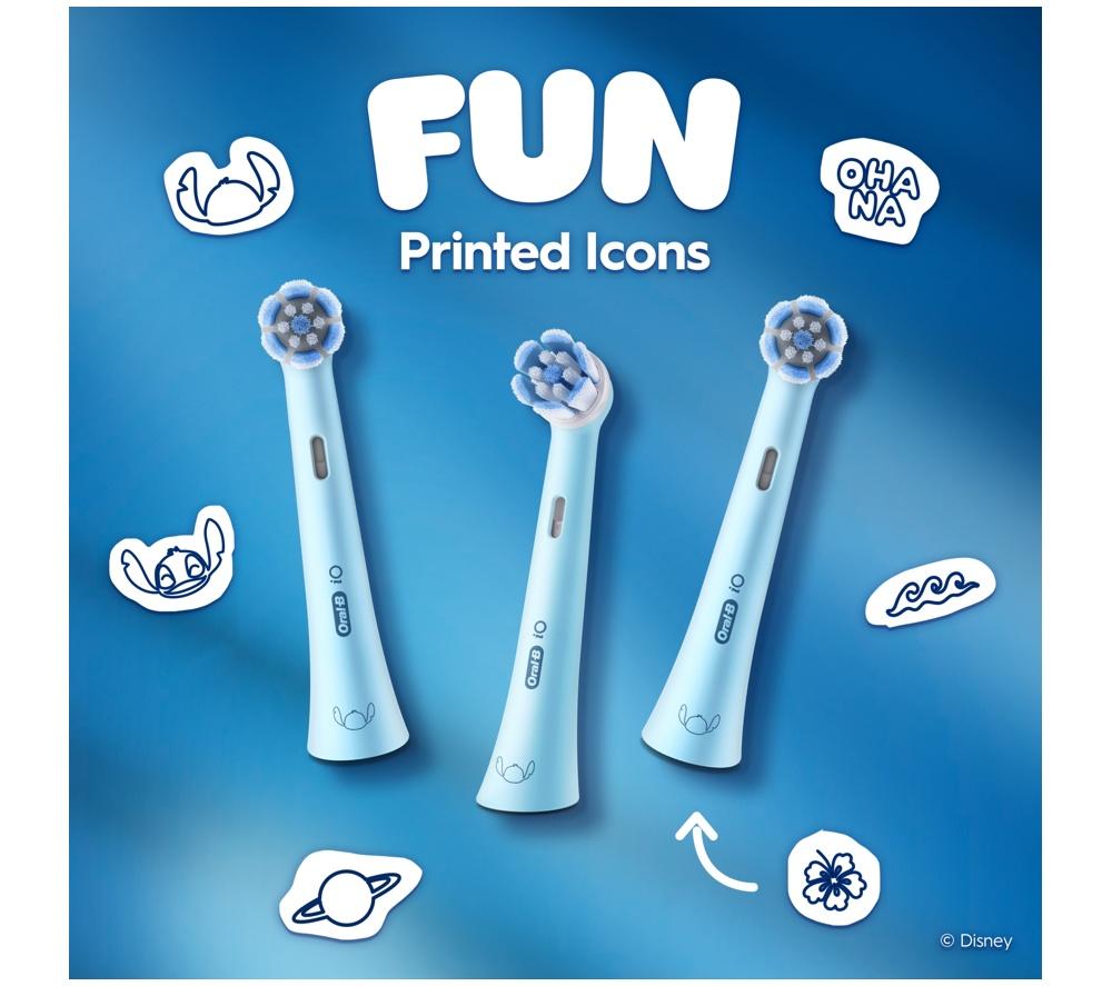 ORAL-B iO Kids Disney Stitch Replacement Toothbrush Head &ndash; Pack of 2 image number 6 of 7
