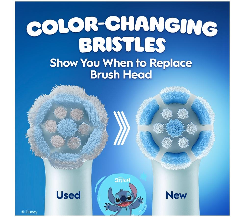 ORAL-B iO Kids Disney Stitch Replacement Toothbrush Head &ndash; Pack of 2 image number 7 of 7
