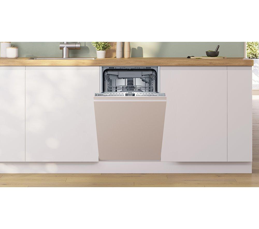BOSCH Series 4 SPV4EMX17G Slimline Fully Integrated WiFi-enabled Dishwasher image number 3 of 18