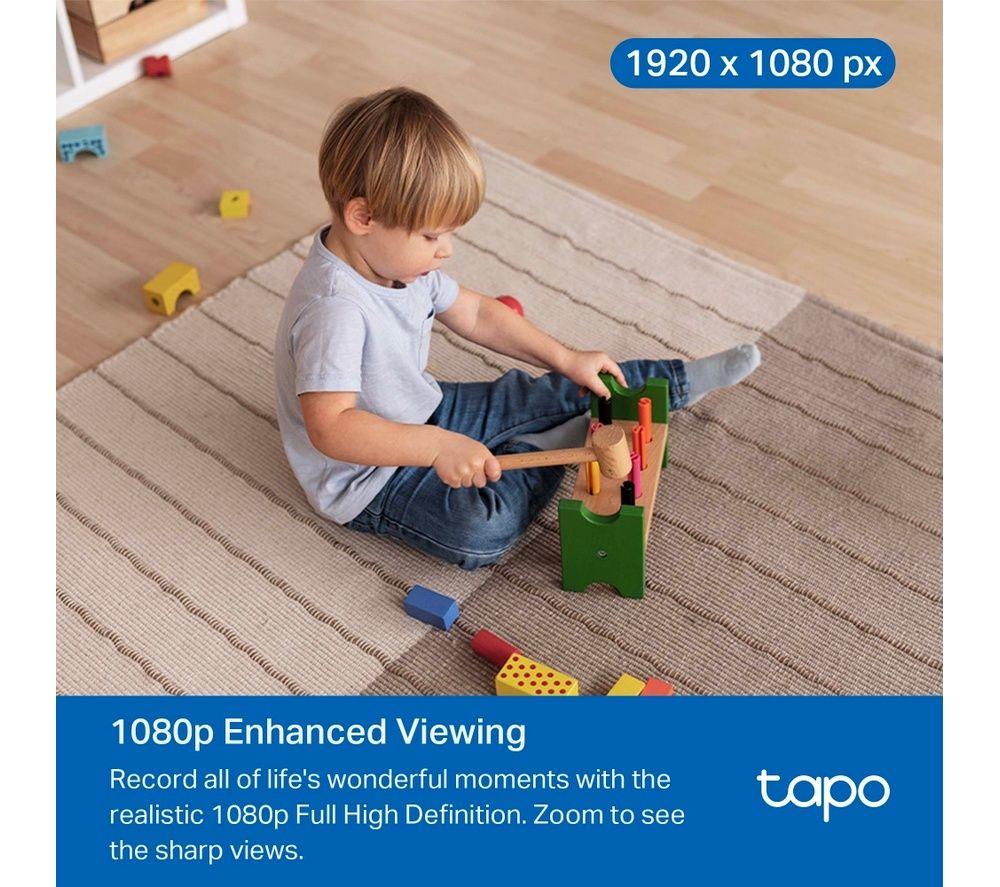 TP-LINK Tapo C201 Full HD 1080p WiFi Security Camera - Black image number 2 of 5