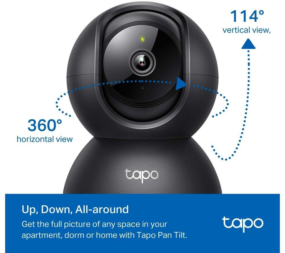 TP-LINK Tapo C201 Full HD 1080p WiFi Security Camera - Black image number 3 of 5