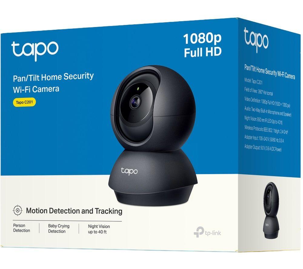 TP-LINK Tapo C201 Full HD 1080p WiFi Security Camera - Black image number 4 of 5