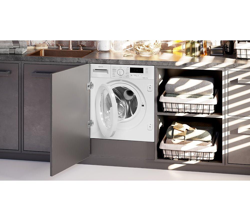 NEFF V8340X0GB Integrated 8/5 kg 1400 Spin Washer Dryer - White image number 2 of 9