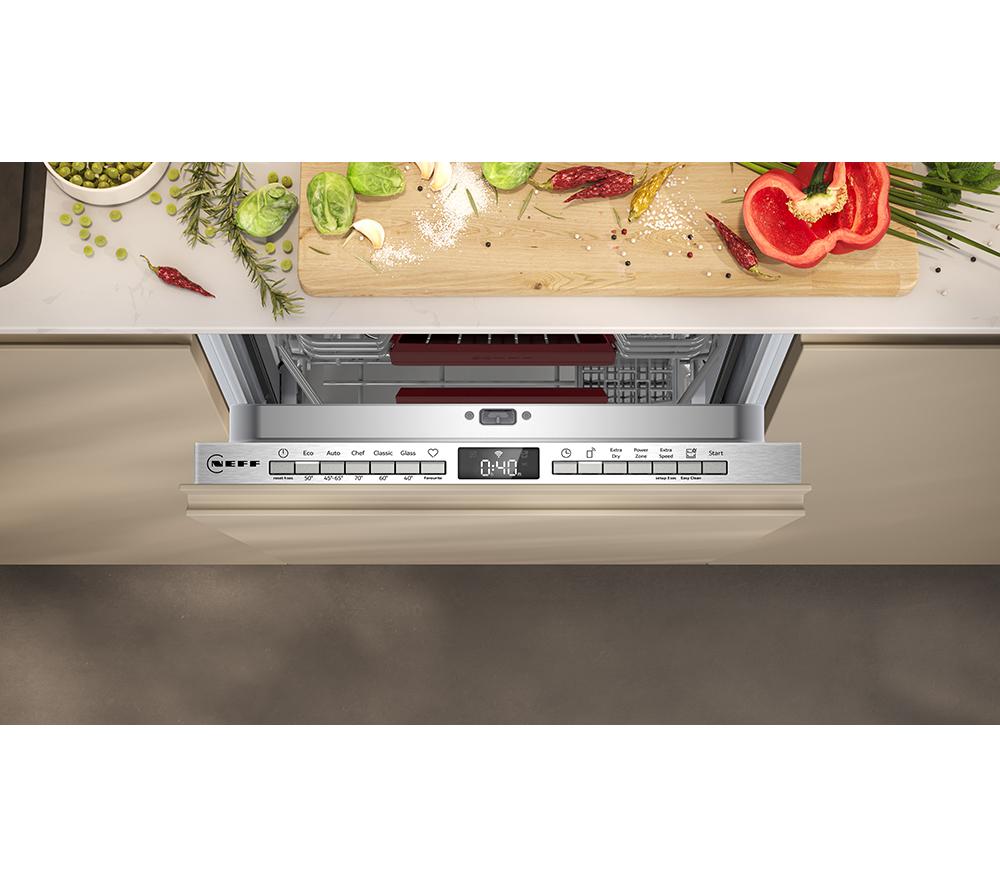 NEFF N50 S875HKX32G Slimline Fully Integrated WiFi-enabled Dishwasher image number 3 of 16