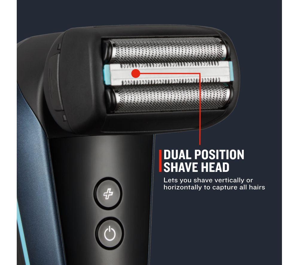 REMINGTON Balder Head & Face Wet & Dry Foil Shaver - Black & Blue image number 8 of 8