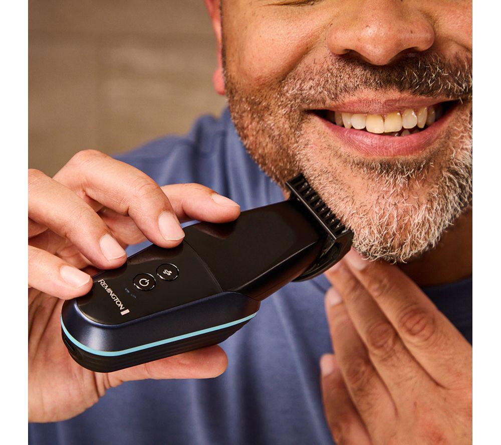 REMINGTON Balder Head & Face Wet & Dry Rotary Shaver - Black & Blue image number 2 of 8