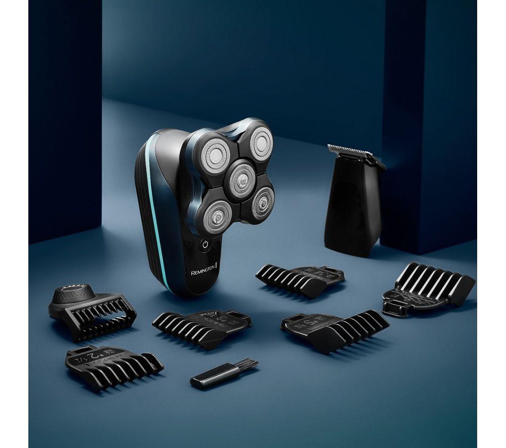 REMINGTON Balder Head & Face Wet & Dry Rotary Shaver - Black & Blue image number 3 of 8
