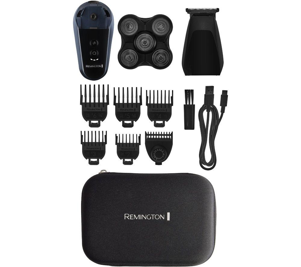 REMINGTON Balder Head & Face Wet & Dry Rotary Shaver - Black & Blue image number 6 of 8