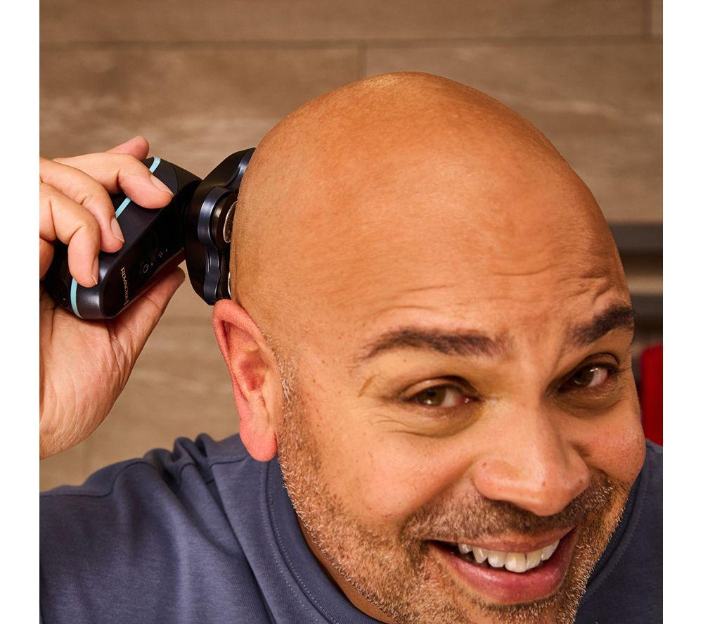 REMINGTON Balder Head & Face Wet & Dry Rotary Shaver - Black & Blue image number 7 of 8