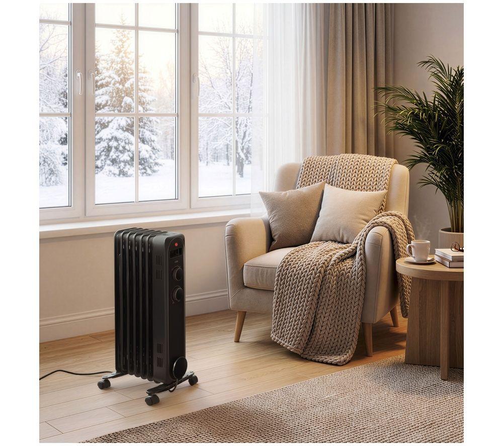 LOGIK L15OFR26 Portable Oil-Filled Radiator - Black image number 6 of 6