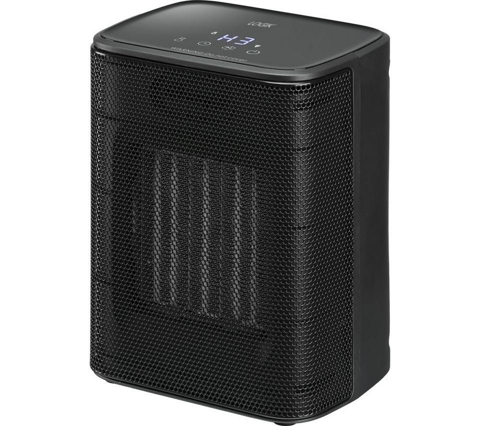 LOGIK 10300486 Ceramic Fan Heater - Black