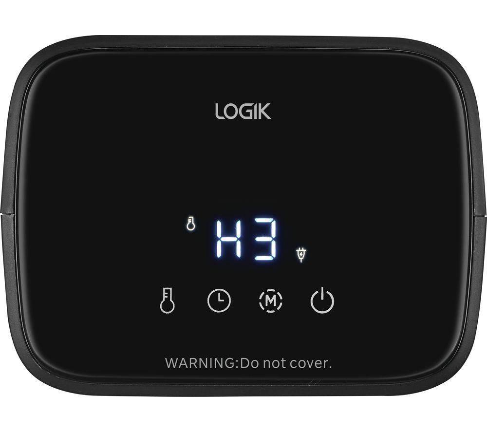 LOGIK 10300486 Ceramic Fan Heater - Black image number 3 of 5