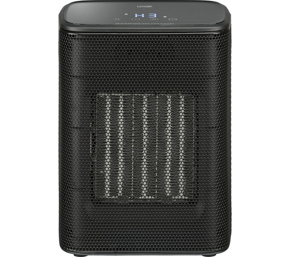 LOGIK 10300486 Ceramic Fan Heater - Black image number 4 of 5