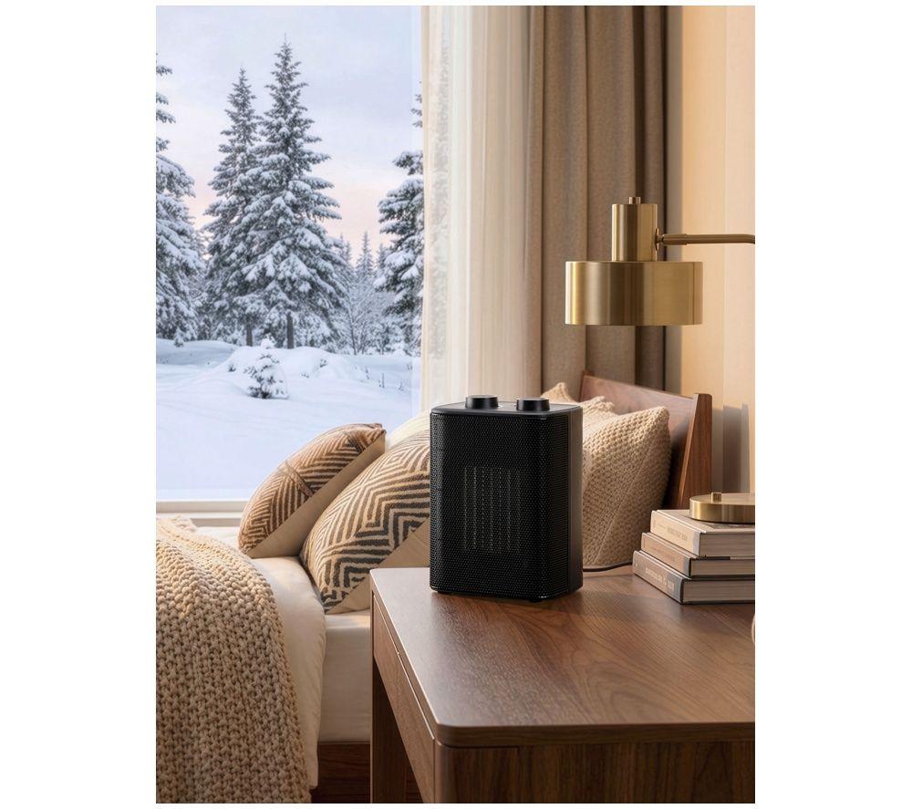 LOGIK L20PTC26 Ceramic Fan Heater - Black image number 2 of 5