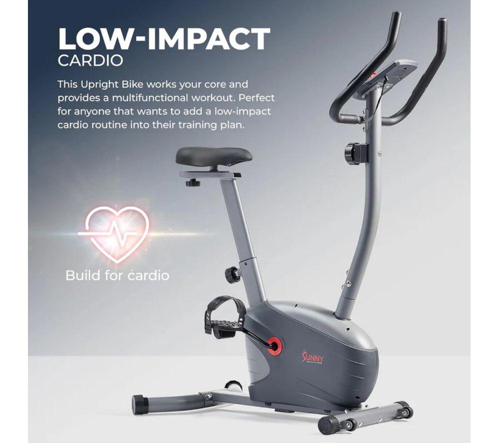 SUNNY HEALTH SF-B220030 Performance Upright Exercise Bike - Grey image number 3 of 5