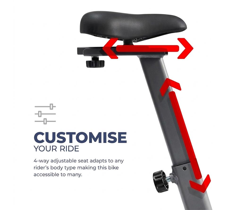 SUNNY HEALTH Performance Upright Exercise Bike - Grey image number 7 of 9