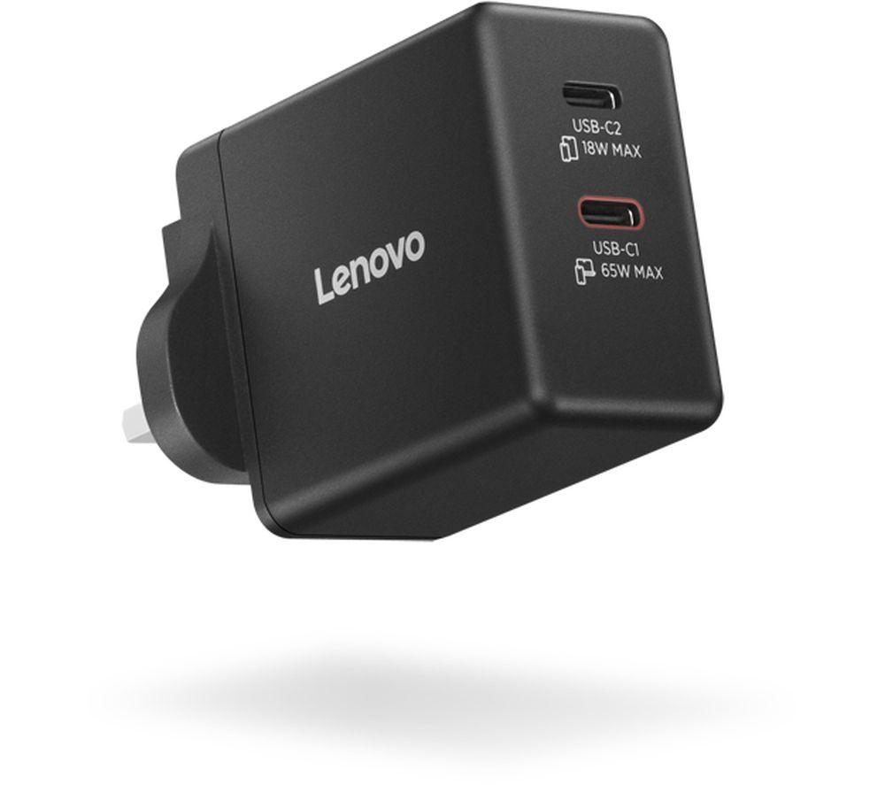 LENOVO 65 W GaN Dual USB Type-C Power Adapter image number 3 of 10