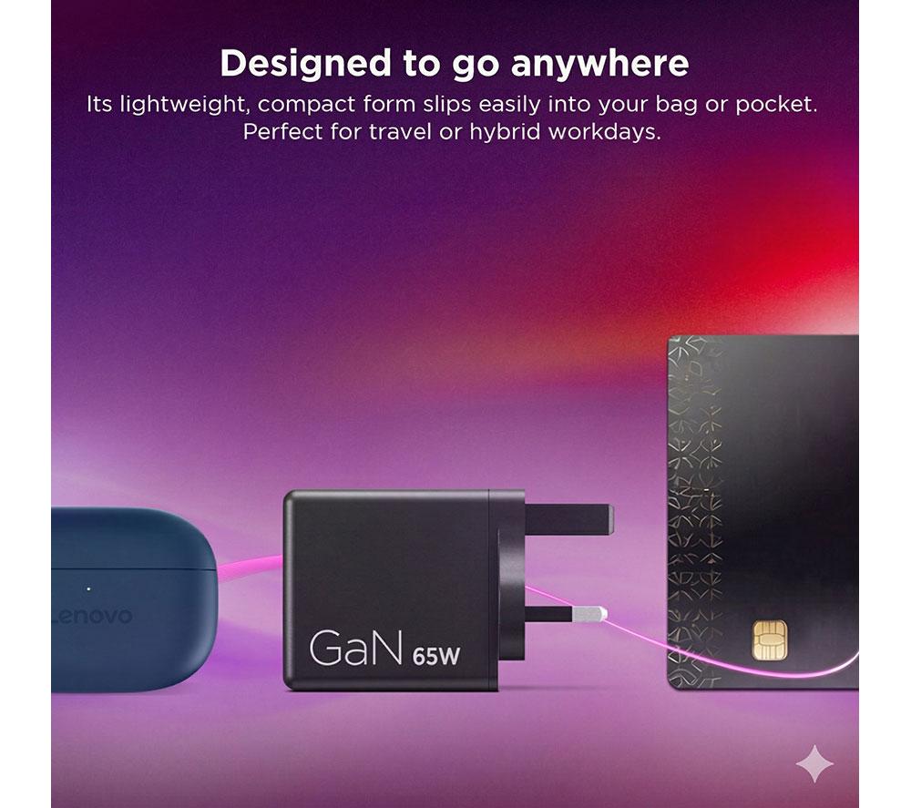LENOVO 65 W GaN Dual USB Type-C Power Adapter image number 10 of 10