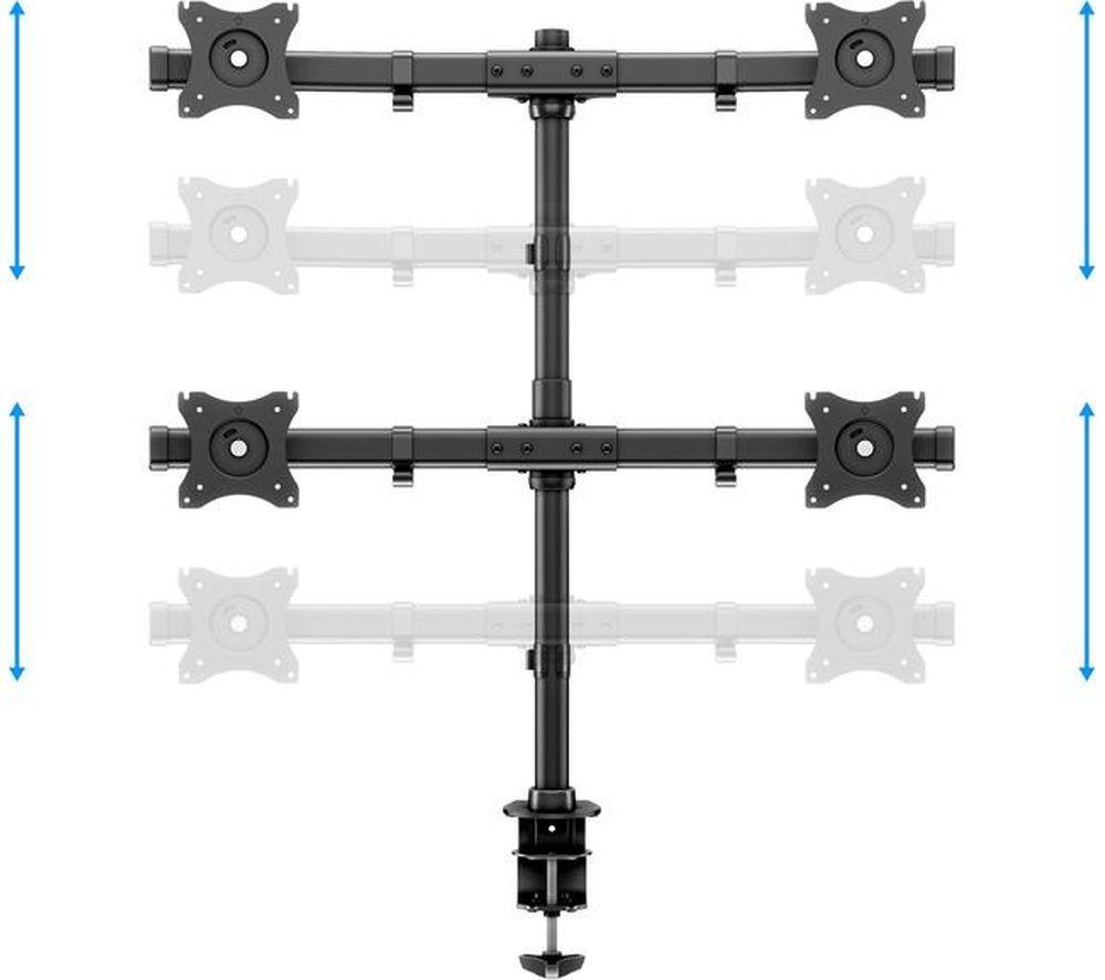 MULTIBRACKETS M Basic Quadruple Arm Tilt & Swivel 15-27" TV Bracket image number 6 of 15