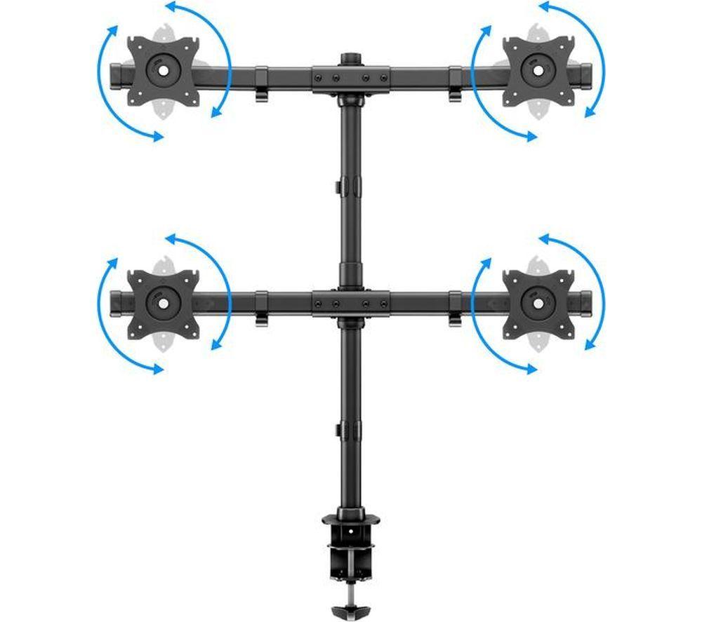 MULTIBRACKETS M Basic Quadruple Arm Tilt & Swivel 15-27" TV Bracket image number 7 of 15