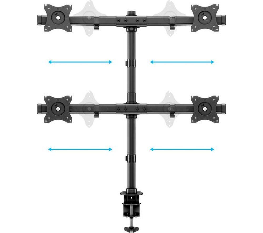 MULTIBRACKETS M Basic Quadruple Arm Tilt & Swivel 15-27" TV Bracket image number 8 of 15