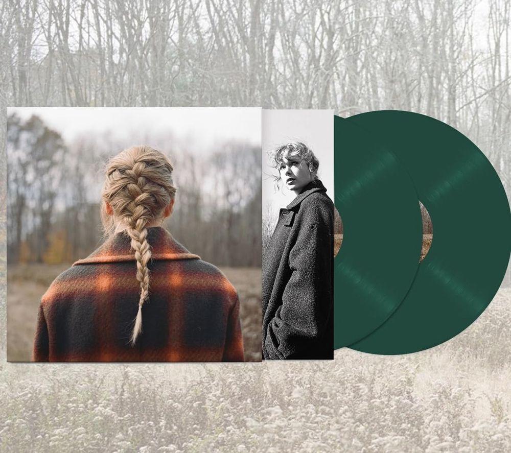 UNIVERSAL MUSIC Taylor Swift Evermore Vinyl LP Album - Set of 2, Opaque Green image number 2 of 3