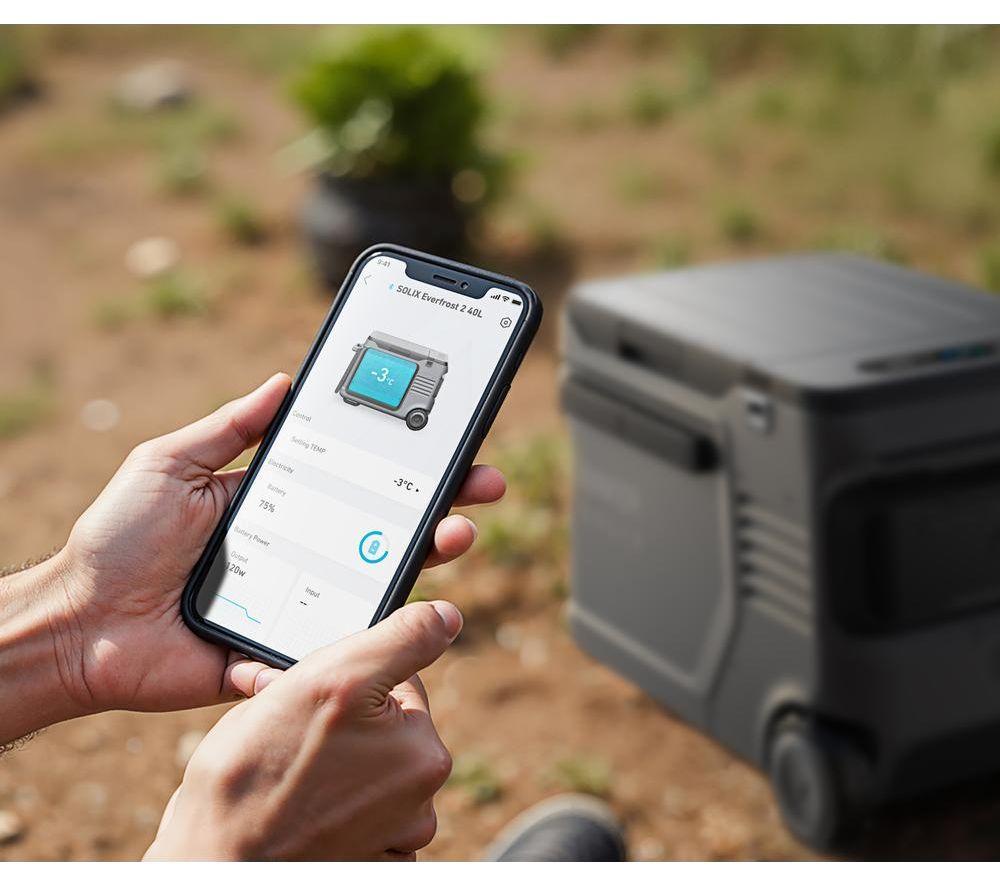 ANKER SOLIX EverFrost 2 23L Wheeled Electric Cooler - Grey image number 2 of 10