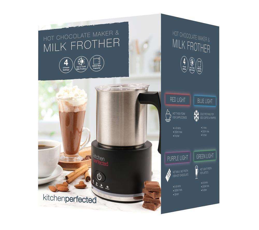 KITCHEN PERFECT E1780BK Electric Milk Frother & Hot Chocolate Maker - Black image number 4 of 4
