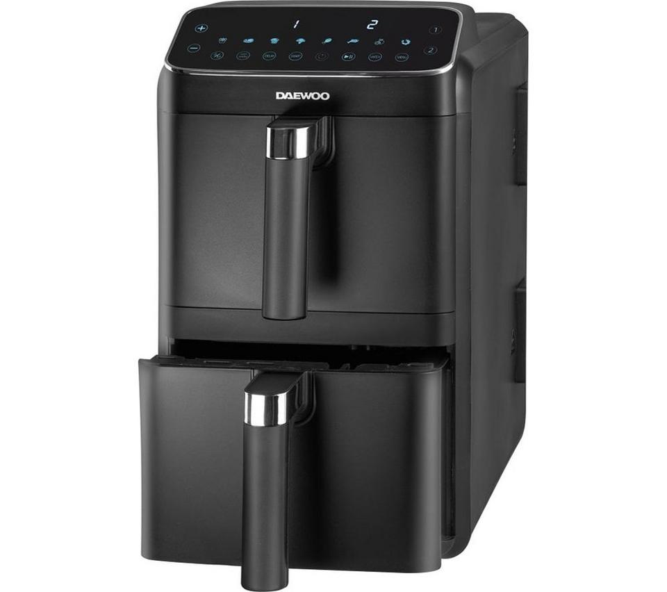 DAEWOO SDA2916GE Dual Basket Air Fryer - Black