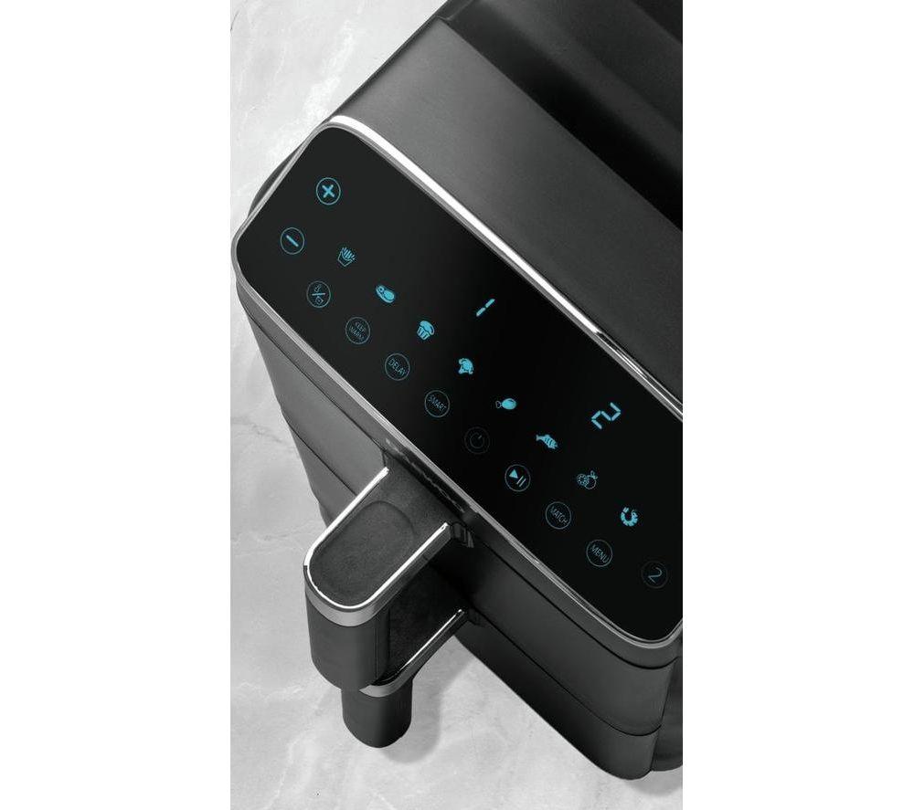 DAEWOO SDA2916GE Dual Basket Air Fryer - Black image number 5 of 5
